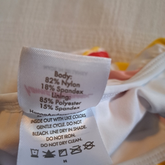 Hanna Andersson girls size 85 or 2T lined bathing suit top, VGUC - Picture 4 of 5